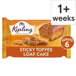 Tesco Mr Kipling Sticky Toffee Loaf Cake 220g offer