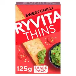 Tesco Ryvita Thins Sweet Chilli 125G offer