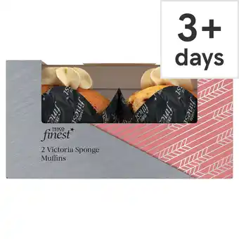 Tesco Tesco Finest Victoria Sponge Muffins 2 Pack offer