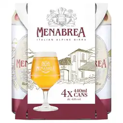 Tesco Menabrea Italian Alpine Birra 4x440ml offer
