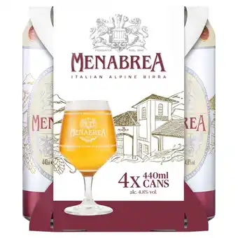 Tesco Menabrea Italian Alpine Birra 4x440ml offer