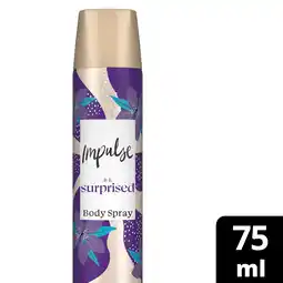 Tesco Impulse Be Surprised Body Spray 75Ml offer