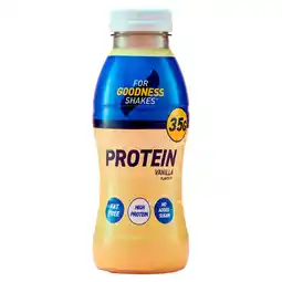 Tesco For Goodness Shakes Protein Vanilla 330ml offer