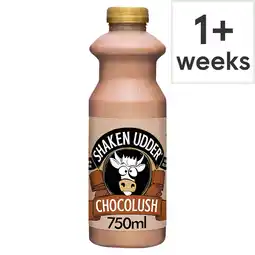 Tesco Shaken Udder Chocolush Milkshake 750ml offer