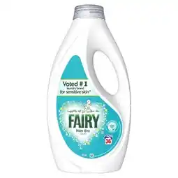 Tesco Fairy Non Bio Laundry Detergent 36 washes 1116ml offer