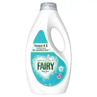 Tesco Fairy Non Bio Laundry Detergent 36 washes 1116ml offer