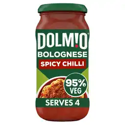 Tesco Dolmio Bolognese Spicy Chilli Pasta Sauce 450g offer