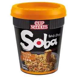 Tesco Nissin Cup Noodles Soba Wok Style Instant Noodles - Peking Duck 87g offer