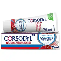 Tesco Corsodyl Complete Protection Toothpaste - Extra Fresh 75ml offer