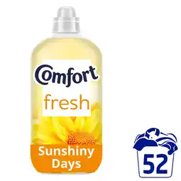 Tesco Comfort Fresh Fabric Conditioner Sunshiny Days 52 Washes 1560ml offer