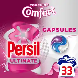 Tesco Persil Ultimate Touch of Comfort Laundry Washing Capsules 33 Washes 696g offer