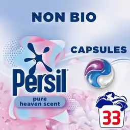 Tesco Persil Pure Heaven Scent Non Bio Laundry Washing Capsules 33 Washes 696g offer
