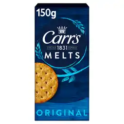 Tesco Carr's Melts Original Crackers 150g offer