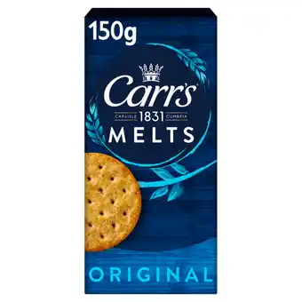 Tesco Carr's Melts Original Crackers 150g offer
