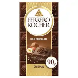 Tesco Ferrero Rocher Original Milk Chocolate Bar 90G offer