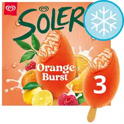 Tesco Solero Orange Burst Ice Cream Lollies 3 x 90ml offer