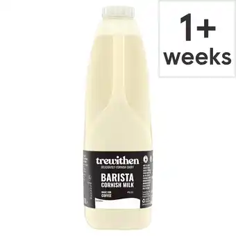 Tesco Trewithen Dairy Barista Cornish Milk 1 Litre offer