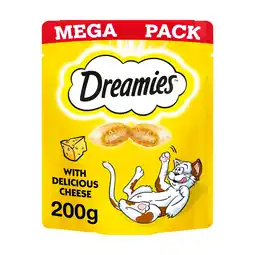 Tesco Dreamies Cat Treat Biscuits with Cheese Mega Pack 200g offer