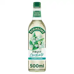 Tesco Robinsons Fruit Cordials - Elderflower 500ml offer