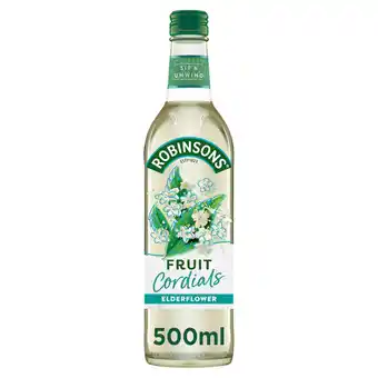 Tesco Robinsons Fruit Cordials - Elderflower 500ml offer