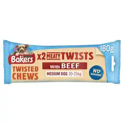 Tesco Bakers 2 Meaty Twists 180G offer