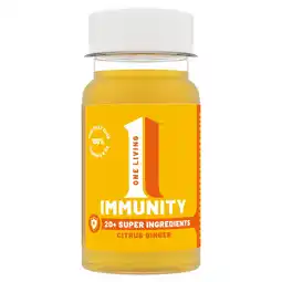Tesco One Living Citrus Ginger Immune Health Shot 100ml offer