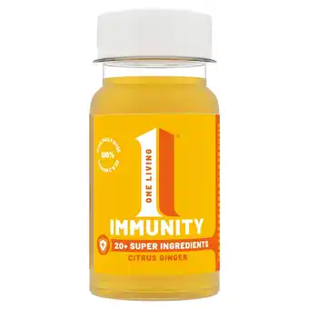 Tesco One Living Citrus Ginger Immune Health Shot 100ml offer