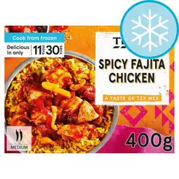 Tesco Tesco Spicy Fajita Chicken with Rice 400g offer