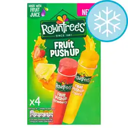 Tesco Rowntree's Fruit Push Up Ice Lollies - Strawberry & Tropical 4 x 90ml offer
