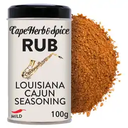 Tesco Cape Herb & Spice Rub Louisiana Cajun Seasoning 100g offer