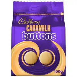 Tesco Cadbury Caramilk Chocolate Buttons Bag 100G offer