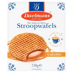 Tesco Daelmans Authentic Dutch Caramel Stroopwafels 8 Pack 230g offer