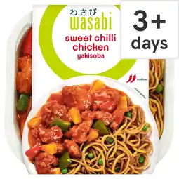 Tesco Wasabi Sweet Chilli Chicken Yakisoba Noodles 450G offer