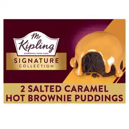Tesco Mr Kipling Signature Salted Caramel Brownie Puddings 210g offer