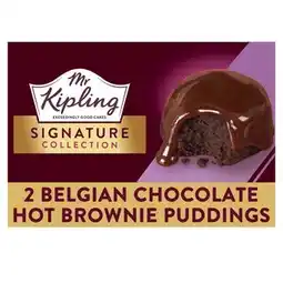 Tesco Mr Kipling Signature Belgian Chocolate Brownie Puddings 210g offer