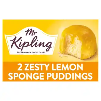 Tesco Mr Kipling Sponge Pudding Lemon 2X95g offer