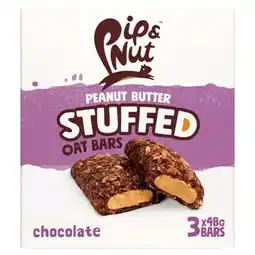Tesco Pip & Nut Peanut Butter Stuffed Oat Bars - Chocolate 3 x 48g offer