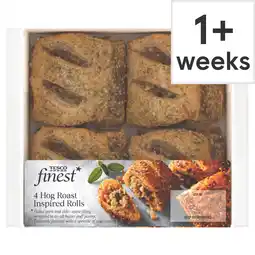 Tesco Tesco Finest 4 Pork & Apple Hog Roast Rolls 188g offer
