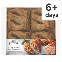 Tesco Tesco Finest 4 Pork & Apple Hog Roast Rolls 188g offer