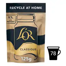 Tesco L'Or Classique Instant Coffee Paper Refill 125g offer