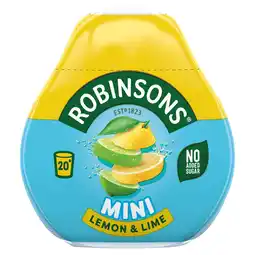 Tesco Robinsons Mini Lemon & Lime No Added Sugar Squash 66Ml offer