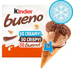 Tesco Kinder Bueno Ice Cream 4 Pack 360 Ml offer