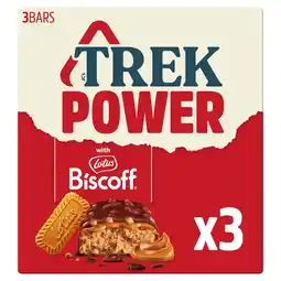 Tesco TREK Power Protein Bars - Lotus Biscoff 3 x 44g offer