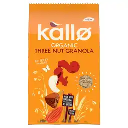 Tesco Kallo Organic Three Nut Granola 360g offer
