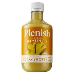 Tesco Plenish Ginger Immunity Dosing Bottle 7x Shots 420ml offer