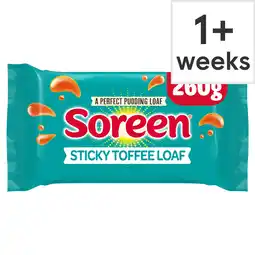 Tesco Soreen Sticky Toffee Loaf 260g offer