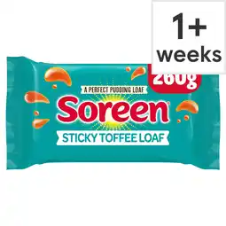 Tesco Soreen Sticky Toffee Loaf 260g offer