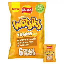 Tesco Walkers Wotsits Cheese Toastie Flavour Crisps 6 x 12g offer