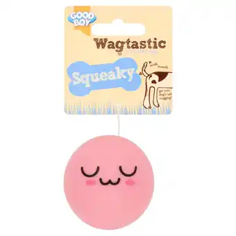 Tesco Wagtastic Face Balls Dog Toys offer