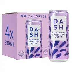 Tesco Dash B/Crn Infused Sparkling Water 4X330ml offer